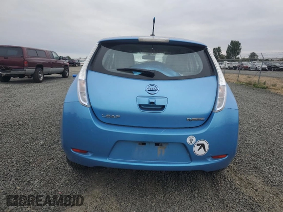 2011 Nissan LEAF SL with VIN JN1AZ0CP8BT002070, listed as a Copart auction lot 71450564 with 55,295 mi miles and Salvage Title. Bid and sale history available at carsss.com. Image 6.