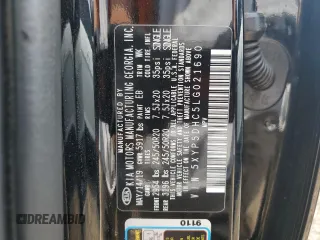 2020 Kia Telluride SX с VIN 5XYP5DHC5LG021690, выставлен на аукционе Copart как лот 60921535 с пробегом 66 462 миль миль и Списание • Salvage title. История ставок и продаж доступна на DreamBid. Изображение 13.