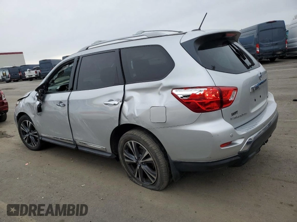 2017 Nissan Pathfinder SL with VIN 5N1DR2MN5HC655530, listed as a Copart auction lot 44841365 with 72,954 mi miles and Salvage title. Bid and sale history available at DreamBid. Image 2.