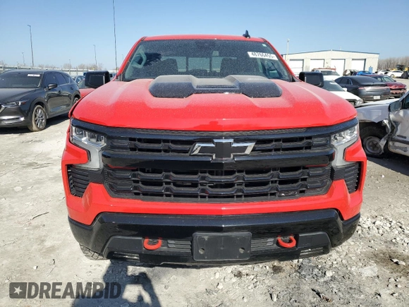 2024 Chevrolet Silverado 1500 with VIN 3GCUDFED9RG360543, listed as a Copart auction lot 48766455 with 13,504 mi miles and Salvage Title. Bid and sale history available at DreamBid. Image 5.
