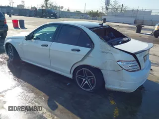 2012 Mercedes-Benz C 63 AMG with VIN WDDGF7HB2CA661318, listed as a IAAI auction lot 41841635 with 125,085 mi miles and . Bid and sale history available at carsss.com. Image 3.