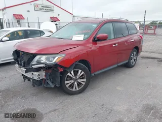 2017 Nissan Pathfinder S with VIN 5N1DR2MNXHC696400, listed as a IAAI auction lot 41968662 with 129,107 mi miles. Bid and sale history available at carsss.com. Image 16.