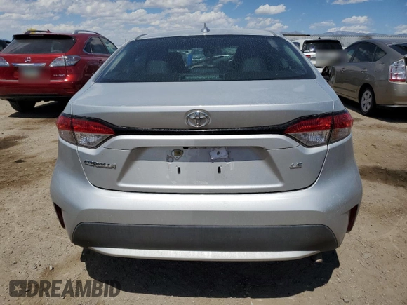 2022 Toyota Corolla LE with VIN 5YFEPMAEXNP313394, listed as a Copart auction lot 53309875 with 57,507 mi miles and Salvage Title. Bid and sale history available at carsss.com. Image 6.