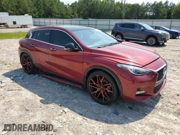 2017 Infiniti QX30 Sport with VIN SJKCH5CP8HA023671, listed as a Copart auction lot 58392695 with 113,602 mi miles and Salvage title. Bid and sale history available at DreamBid. Image 4.