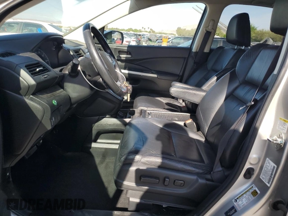 2012 Honda CR-V EX-L with VIN 2HKRM4H7XCH615277, listed as a Copart auction lot 57684505 with 106,741 mi miles and Salvage title. Bid and sale history available at DreamBid. Image 7.