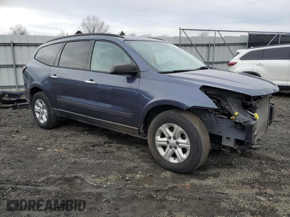 2013 Chevrolet Traverse LS with VIN 1GNKVFKD8DJ104255, listed as a Copart auction lot 84887014 with 111,454 mi miles and Salvage Title. Bid and sale history available at DreamBid. Image 4.