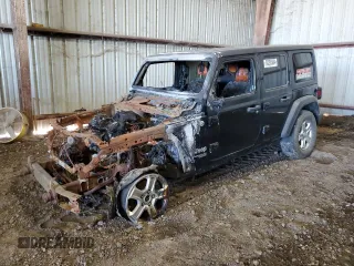 2021 Jeep Wrangler Unlimited Sport Altitude with VIN 1C4HJXDG0MW508942, listed as a Copart auction lot 80285884 with Not Provided miles and Non Repairable. Bid and sale history available at carsss.com. Image 1.