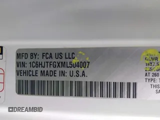 2021 Jeep Gladiator High Altitude с VIN 1C6HJTFGXML504007, выставлен на аукционе IAAI как лот 41388706 с пробегом 70 584 миль миль и . История ставок и продаж доступна на DreamBid. Изображение 9.