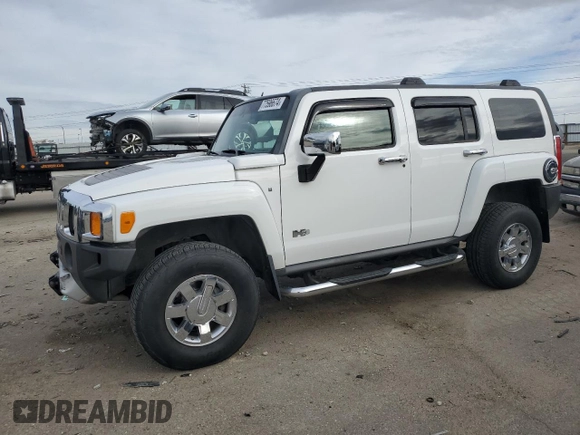 2009 Hummer H3 SUV Luxury with VIN 5GTEN13E298106011, listed as a Copart auction lot 77596674 with 143,356 mi miles and Salvage Title. Bid and sale history available at carsss.com. Image 1.