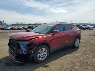 2021 Chevrolet Blazer LT z VIN 3GNKBHR4XMS529341, wystawiony jako Copart lot #51535935 z przebiegiem 49 118 mil mil oraz Szkoda całkowita • Salvage title. Historia ofert i sprzedaży dostępna na DreamBid. Obrazek 1.