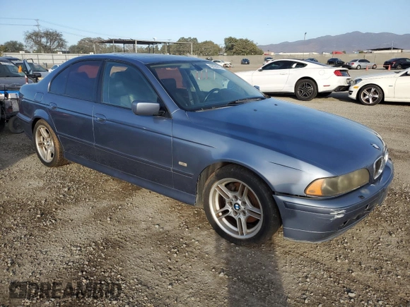 2002 BMW 5 Series 540iA with VIN WBADN63462GN87204, listed as a Copart auction lot 42028815 with 0 mi miles and Clean Title. Bid and sale history available at carsss.com. Image 4.