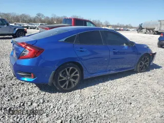 2021 Honda Civic Sport with VIN 2HGFC2F89MH510022, listed as a Copart auction lot 46923315 with 66,655 mi miles and Salvage Title. Bid and sale history available at DreamBid. Image 3.