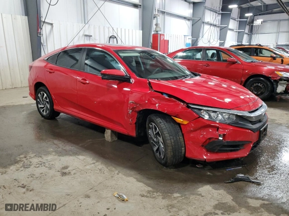 2018 Honda Civic Sedan EX with VIN 2HGFC2F71JH611011, listed as a Copart auction lot 47103905 with 43,930 mi miles and Salvage Title. Bid and sale history available at carsss.com. Image 4.