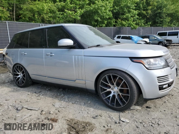2014 Land Rover Range Rover HSE with VIN SALGS2WF1EA164710, listed as a Copart auction lot 59882265 with 138,163 mi miles and Salvage title. Bid and sale history available at DreamBid. Image 4.
