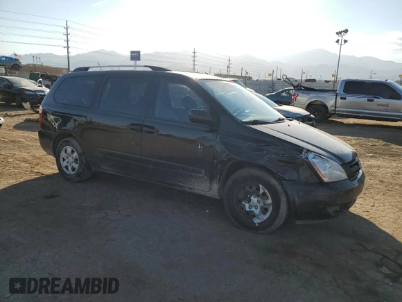 2010 Kia Sedona LX with VIN KNDMG4C31A6335678, listed as a Copart auction lot 76016514 with 130,889 mi miles and Salvage Title. Bid and sale history available at carsss.com. Image 4.