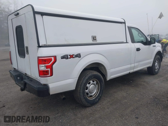 2018 Ford F-150 XL with VIN 1FTMF1EB1JKE19030, listed as a IAAI auction lot 42233745 with 193,352 mi miles and . Bid and sale history available at DreamBid. Image 4.