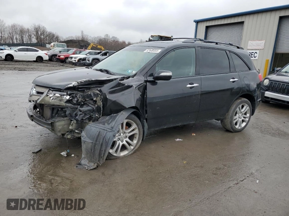 2007 Acura MDX Technology with VIN 2HNYD28497H536410, listed as a Copart auction lot 52155855 with 176,016 mi miles and Salvage Title. Bid and sale history available at DreamBid. Image 1.