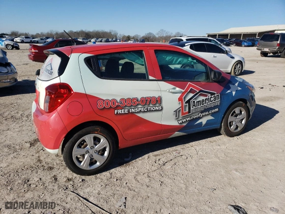 2021 Chevrolet Spark LS with VIN KL8CB6SA7MC705858, listed as a Copart auction lot 46369705 with 77,196 mi miles and Clean Title. Bid and sale history available at carsss.com. Image 3.