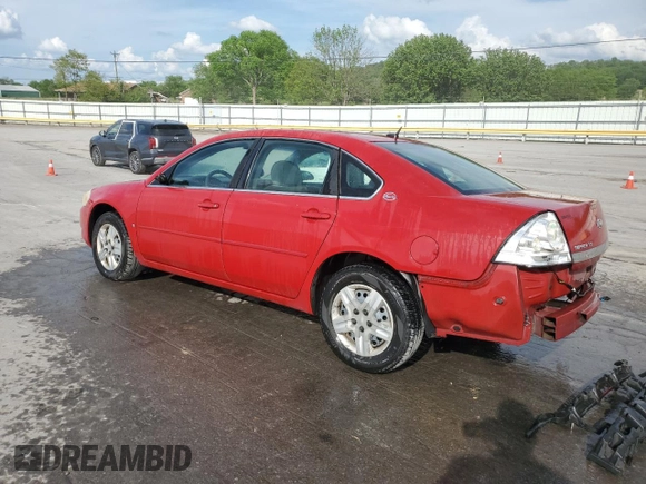 2007 Chevrolet Impala LS with VIN 2G1WB58K779140952, listed as a Copart auction lot 54071575 with 182,971 mi miles and Salvage Title. Bid and sale history available at DreamBid. Image 2.