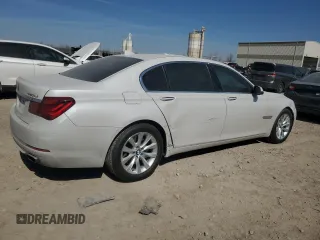 2015 BMW 7 Series 740Li with VIN WBAYE4C54FD947298, listed as a Copart auction lot 48323785 with 81,570 mi miles and Salvage Title. Bid and sale history available at DreamBid. Image 3.