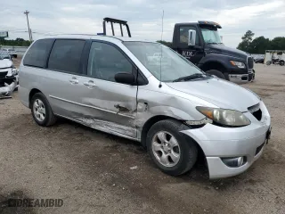 2004 Mazda MPV ES with VIN JM3LW28J240519116, listed as a Copart auction lot 58103714 with 227,151 mi miles and Salvage Title. Bid and sale history available at carsss.com. Image 4.