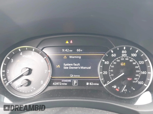 2021 Infiniti QX50 Luxe with VIN 3PCAJ5BB7MF126327, listed as a IAAI auction lot 42220680 with 42,972 mi miles and . Bid and sale history available at DreamBid. Image 7.