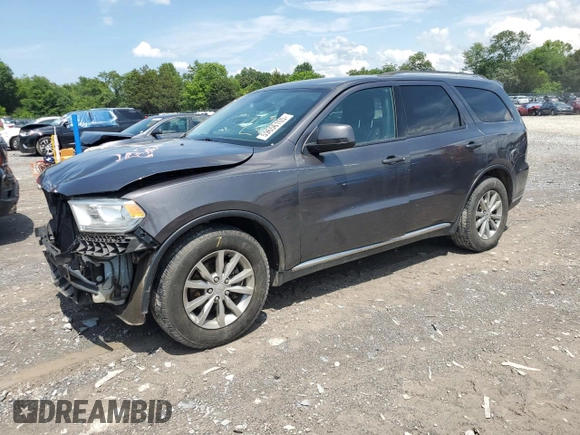 2017 Dodge Durango SXT with VIN 1C4RDHAG9HC860026, listed as a Copart auction lot 59656105 with 130,452 mi miles and Salvage title. Bid and sale history available at DreamBid. Image 1.