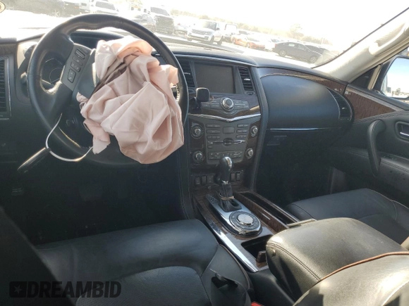 2018 Nissan Armada SV with VIN JN8AY2ND8J9054605, listed as a Copart auction lot 86407704 with 0 mi miles and Salvage Title. Bid and sale history available at carsss.com. Image 8.