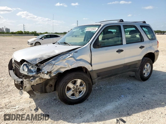 2007 Ford Escape XLS with VIN 1FMYU02Z87KB60530, listed as a Copart auction lot 61273345 with 57,574 mi miles and Salvage title. Bid and sale history available at DreamBid. Image 1.