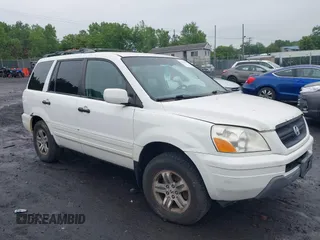 2003 Honda Pilot EX z VIN 2HKYF18723H583140, wystawiony jako IAAI lot #42531465 z przebiegiem 179 206 mil mil oraz . Historia ofert i sprzedaży dostępna na DreamBid. Obrazek 1.