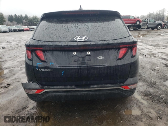 2022 Hyundai Tucson SE with VIN 5NMJA3AE6NH005093, listed as a Copart auction lot 44211485 with 95,726 mi miles and Salvage Title. Bid and sale history available at carsss.com. Image 6.