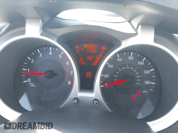 2015 Nissan Juke S with VIN JN8AF5MR0FT507629, listed as a IAAI auction lot 41803866 with 80,207 mi miles. Bid and sale history available at carsss.com. Image 7.