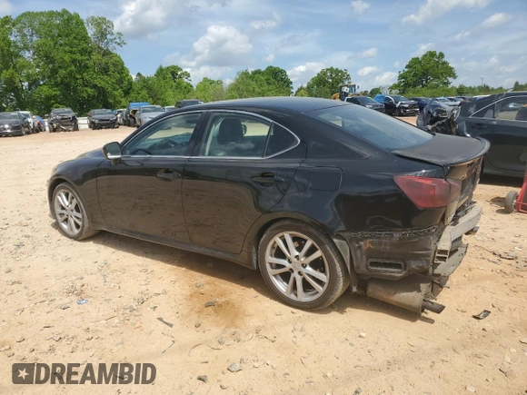 2006 Lexus IS 250 with VIN JTHBK262062006027, listed as a Copart auction lot 52679345 with 232,564 mi miles and Salvage Title. Bid and sale history available at DreamBid. Image 2.
