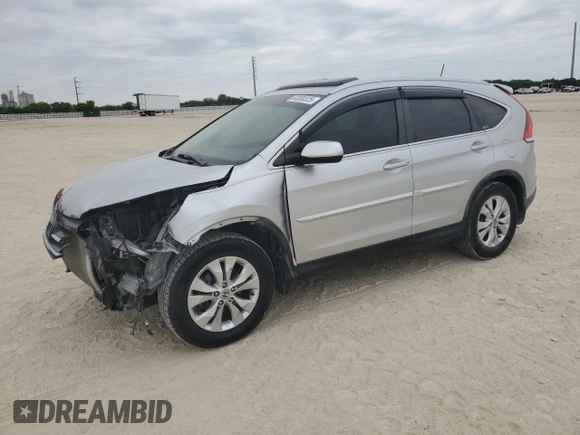 2012 Honda CR-V EX-L with VIN JHLRM3H76CC006955, listed as a Copart auction lot 53300325 with 128,403 mi miles and Salvage Title. Bid and sale history available at carsss.com. Image 1.