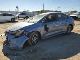 2021 Toyota Corolla Hybrid LE with VIN JTDEAMDE4MJ022132, listed as a Copart auction lot 73790024 with 52,384 mi miles and Salvage Title. Bid and sale history available at carsss.com. Image 1.