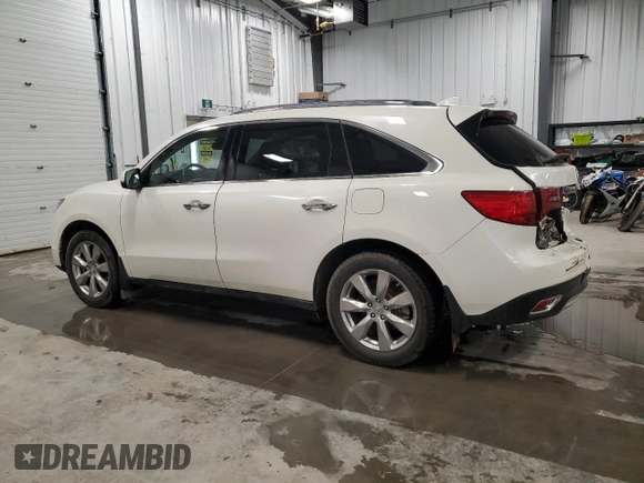 2015 Acura MDX Advance/Entertainment Pkg with VIN 5FRYD4H80FB503240, listed as a Copart auction lot 50991005 with 274,713 mi miles and Salvage Title. Bid and sale history available at carsss.com. Image 2.
