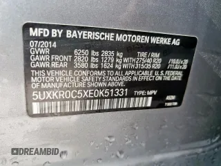 2014 BMW X5 xDrive35i z VIN 5UXKR0C5XE0K51331, wystawiony jako Copart lot #58962465 z przebiegiem 85 910 mil mil oraz Czysty tytuł • Clean title. Historia ofert i sprzedaży dostępna na DreamBid. Obrazek 12.