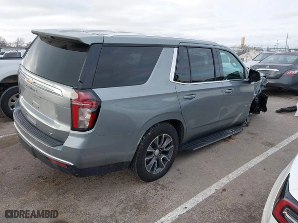 2023 Chevrolet Tahoe LT with VIN 1GNSKNKD5PR186843, listed as a IAAI auction lot 41288404 with 38,690 mi miles. Bid and sale history available at carsss.com. Image 4.