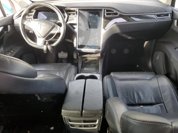 2016 Tesla Model X 70D with VIN 5YJXCBE27GF018468, listed as a Copart auction lot 78384424 with 108,856 mi miles and Non Repairable. Bid and sale history available at carsss.com. Image 8.