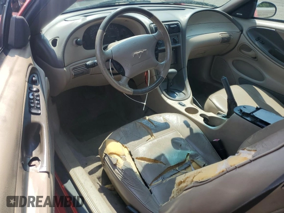 2003 Ford Mustang Deluxe with VIN 1FAFP44423F396045, listed as a Copart auction lot 60459935 with 243,215 mi miles and Salvage title. Bid and sale history available at DreamBid. Image 8.