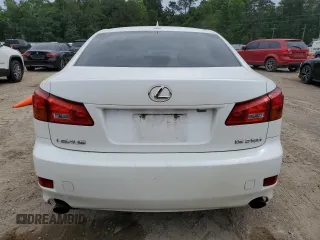 2008 Lexus IS with VIN JTHBK262582082071, listed as a Copart auction lot 54206675 with 221,953 mi miles and Salvage Title. Bid and sale history available at carsss.com. Image 6.