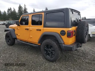 2021 Jeep Wrangler Unlimited Willys with VIN 1C4HJXDMXMW658305, listed as a Copart auction lot 85658534 with 65,653 mi miles and Salvage title. Bid and sale history available at DreamBid. Image 2.