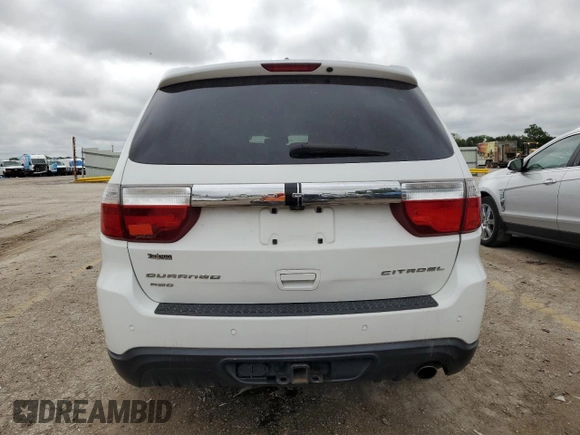 2013 Dodge Durango Citadel with VIN 1C4RDJEG1DC660821, listed as a Copart auction lot 55357784 with 109,977 mi miles and Salvage Title. Bid and sale history available at carsss.com. Image 6.