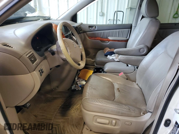 2010 Toyota Sienna XLE with VIN 5TDYK4CC5AS331083, listed as a Copart auction lot 52560595 with 0 mi miles and Non Repairable. Bid and sale history available at carsss.com. Image 7.