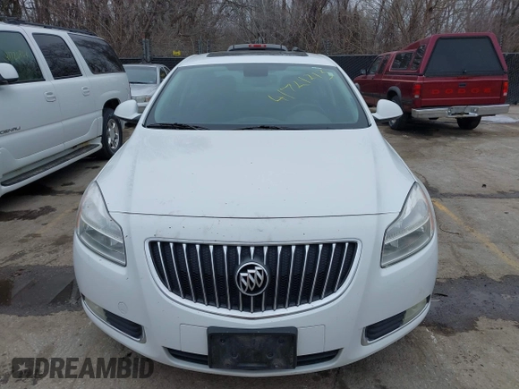 2011 Buick Regal CXL RL4 with VIN W04GS5EC2B1003708, listed as a IAAI auction lot 41724213 with 204,680 mi miles and . Bid and sale history available at DreamBid. Image 6.
