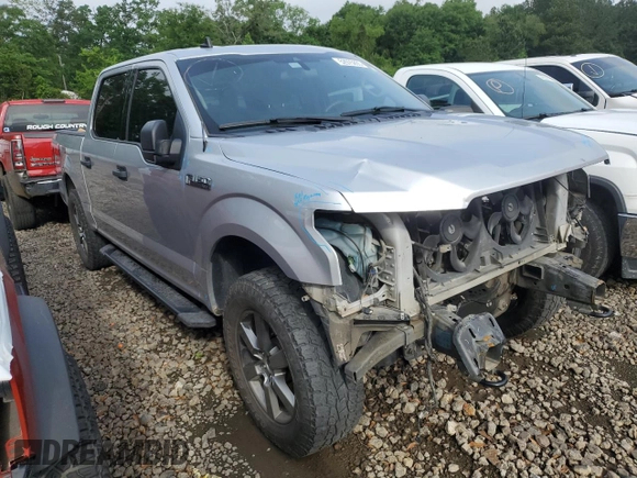 2019 Ford F-150 XL with VIN 1FTEW1E51KFA66376, listed as a Copart auction lot 52975895 with 136,957 mi miles and Salvage Title. Bid and sale history available at carsss.com. Image 4.