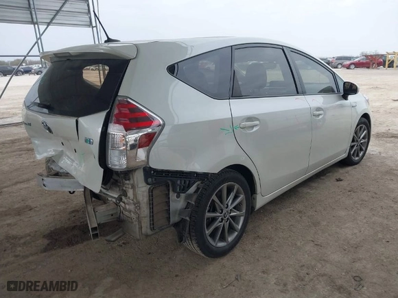 2017 Toyota Prius v Two with VIN JTDZN3EU0HJ071095, listed as a IAAI auction lot 41567524 with 46,892 mi miles. Bid and sale history available at carsss.com. Image 4.