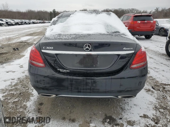 2015 Mercedes-Benz C 300 Luxury with VIN 55SWF4KB1FU025609, listed as a Copart auction lot 86114844 with 81,580 mi miles and Clean Title. Bid and sale history available at carsss.com. Image 6.