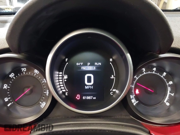 2016 FIAT 500X Pop with VIN ZFBCFXAT1GP344664, listed as a IAAI auction lot 42075137 with 61,867 mi miles and . Bid and sale history available at DreamBid. Image 7.