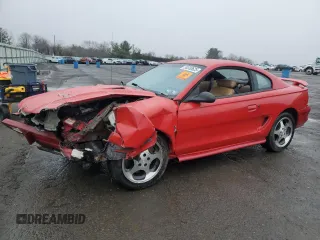 1997 Ford Mustang Cobra with VIN 1FALP47V1VF181752, listed as a Copart auction lot 50330625 with 293,125 mi miles and Salvage Title. Bid and sale history available at carsss.com. Image 1.